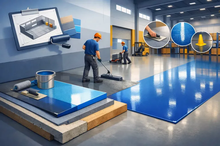 Bodenbeschichtung für Gewerbehalle richtig planen